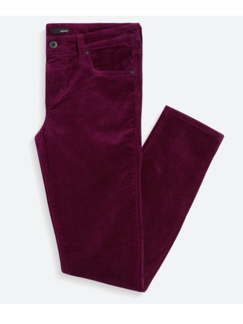 Edyson Hampton Skinny Corduroy Burgundy Size 6 NWT